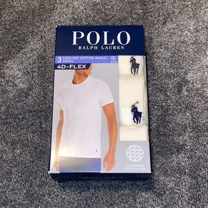 3 Pack Polo by Ralph Lauren White Short Sleeve Tee
